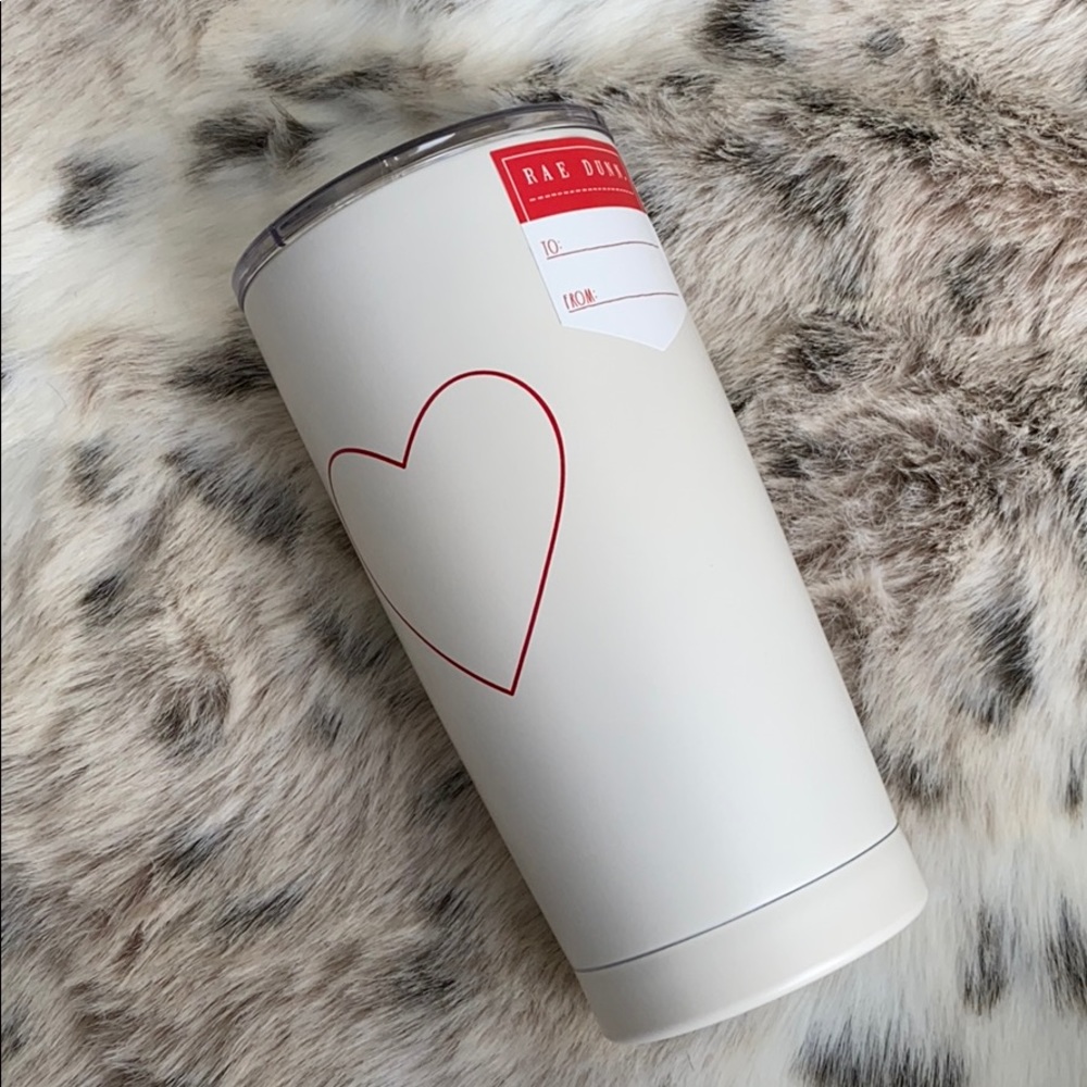 NWT Rae Dunn Exclusive Heart Tumbler